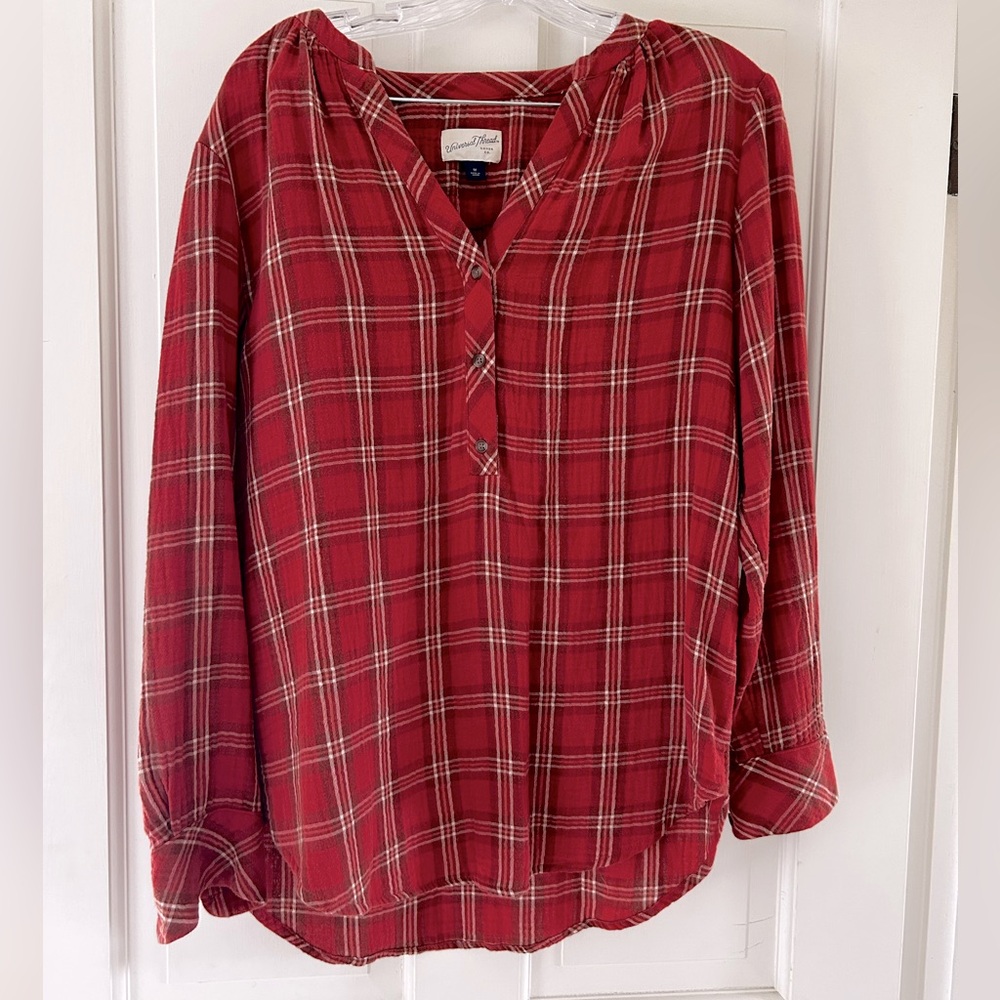 Women’s flannel red shirt by Universal Thread